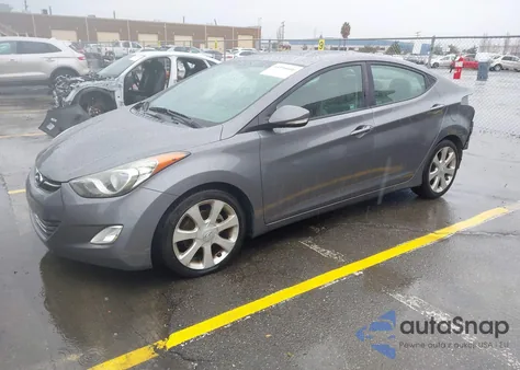 2012 Hyundai Elantra Limited z USA, uszkodzony, nr VIN 5NPDH4AE7CH089858